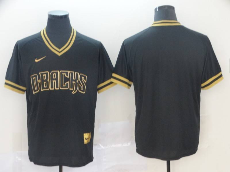 Arizona Diamondbacks Black Gold Retro MLB Jersey