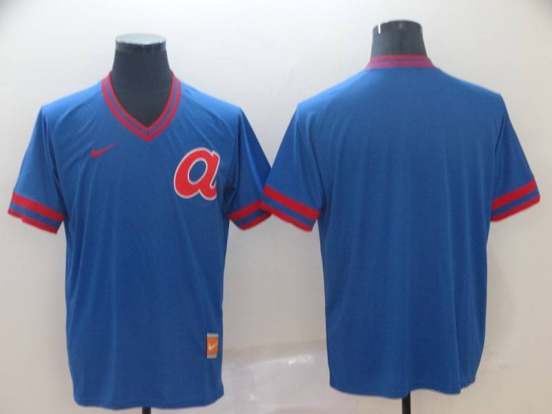 Atlanta Braves Blue Retro MLB Jersey