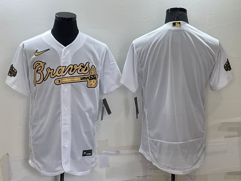 Atlanta Braves White ALL STAR Elite MLB Jersey