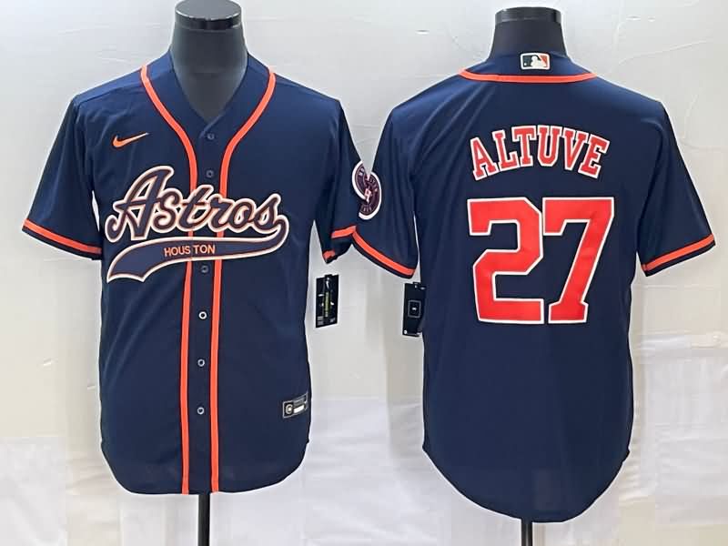 Houston Astros Dark Blue MLB Jersey 03