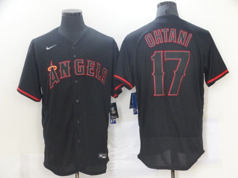 Los Angeles Angels Black Elite MLB Jersey