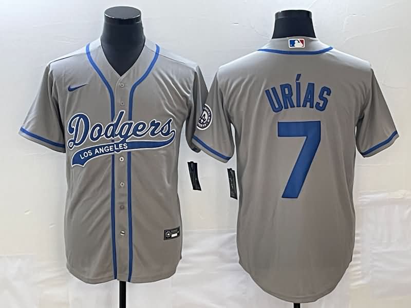 Los Angeles Dodgers Grey MLB Jersey 04