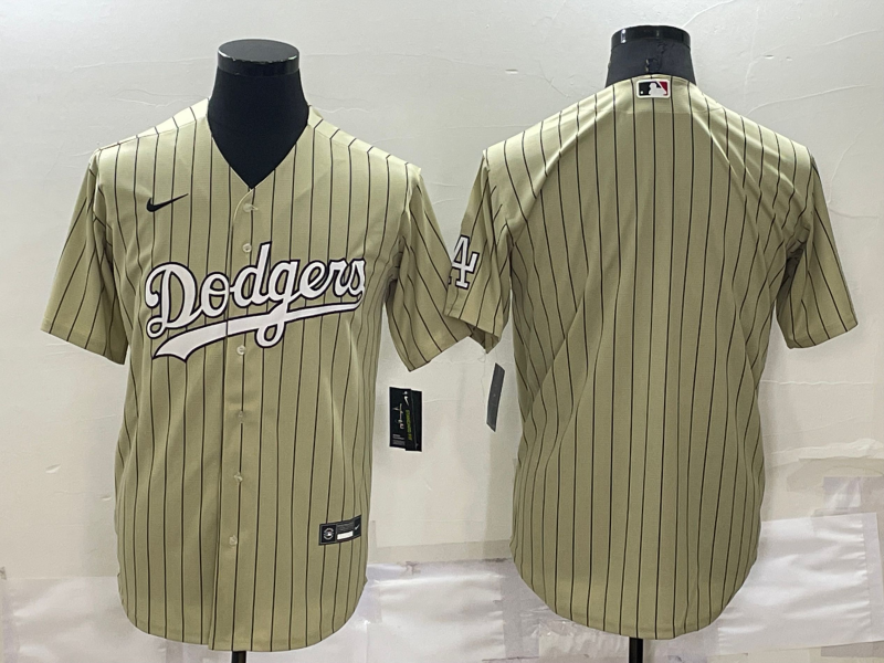 Los Angeles Dodgers Tan Retro MLB Jersey