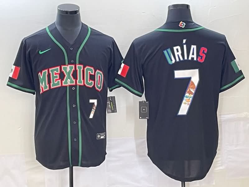 Mexico Black Baseball Jersey 04