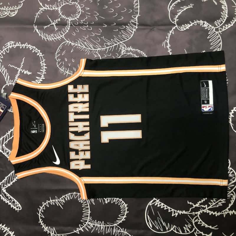 Atlanta Hawks Black Basketball Jersey 02 (Hot Press)