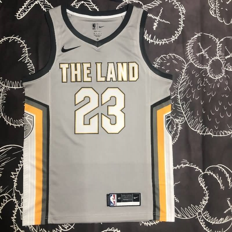 Cleveland Cavaliers Grey City Basketball Jersey (Hot Press)