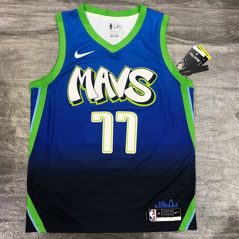 Dallas Mavericks 2020 Blue City Basketball Jersey (Hot Press)