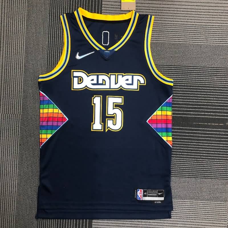 Denver Nuggets 21/22 Dark Blue City Basketball Jersey (Hot Press)