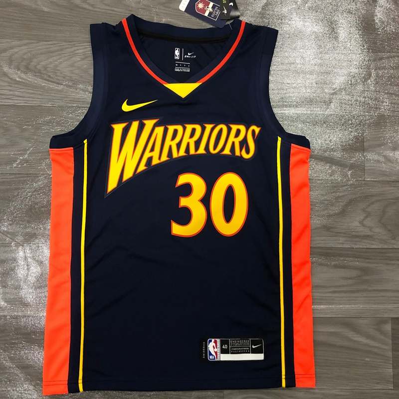 Golden State Warriors 20/21 Dark Blue Basketball Jersey (Hot Press)