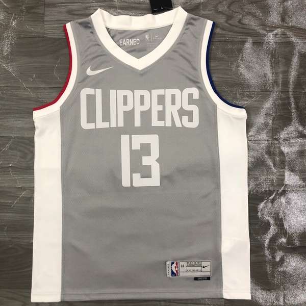 Los Angeles Clippers 20/21 Grey Basketball Jersey (Hot Press)