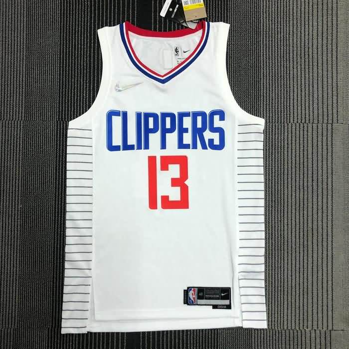 Los Angeles Clippers 21/22 White Basketball Jersey (Hot Press)