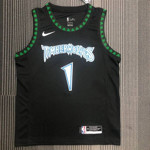 Minnesota Timberwolves Black Classics Basketball Jersey (Hot Press)