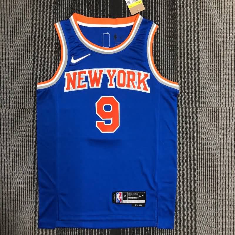 New York Knicks 21/22 Blue Basketball Jersey (Hot Press)