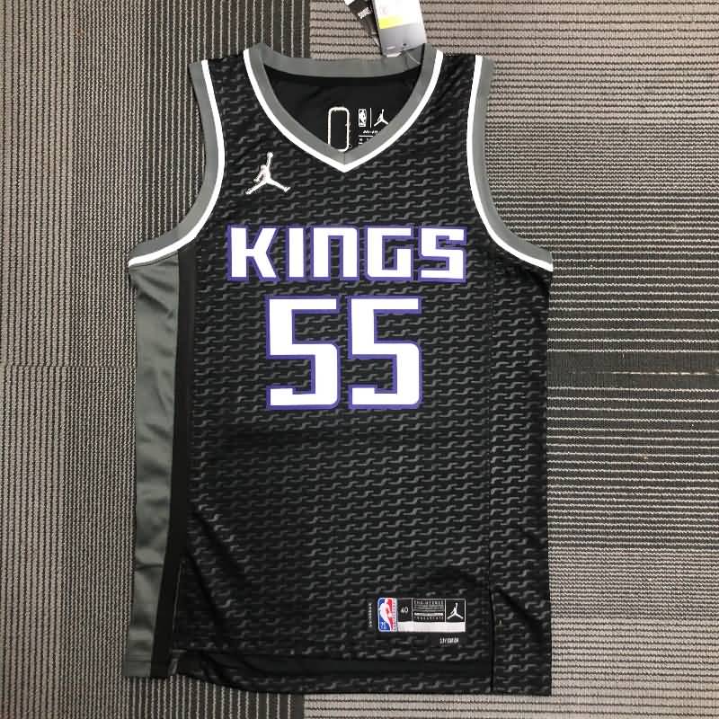 Sacramento Kings 21/22 Black AJ Basketball Jersey (Hot Press)