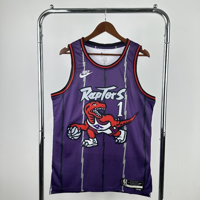 Toronto Raptors 25/26 Purple Classics Basketball Jersey (Hot Press)