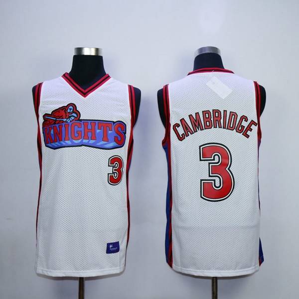 Movie CAMBRIDGE #3 White Basketball Jersey (Stitched)