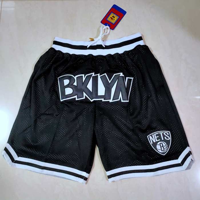 Brooklyn Nets Just Don Black Basketball Shorts