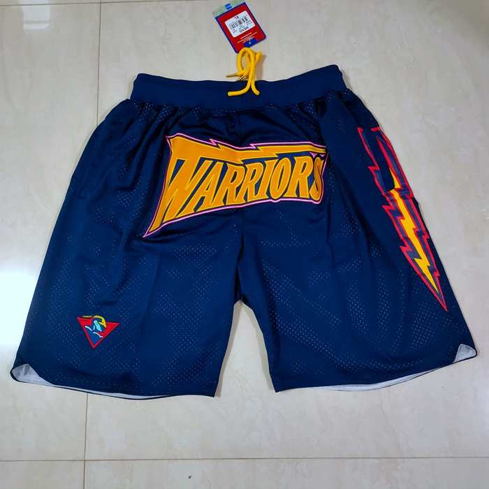 Golden State Warriors Just Don Dark Blue Basketball Shorts 02