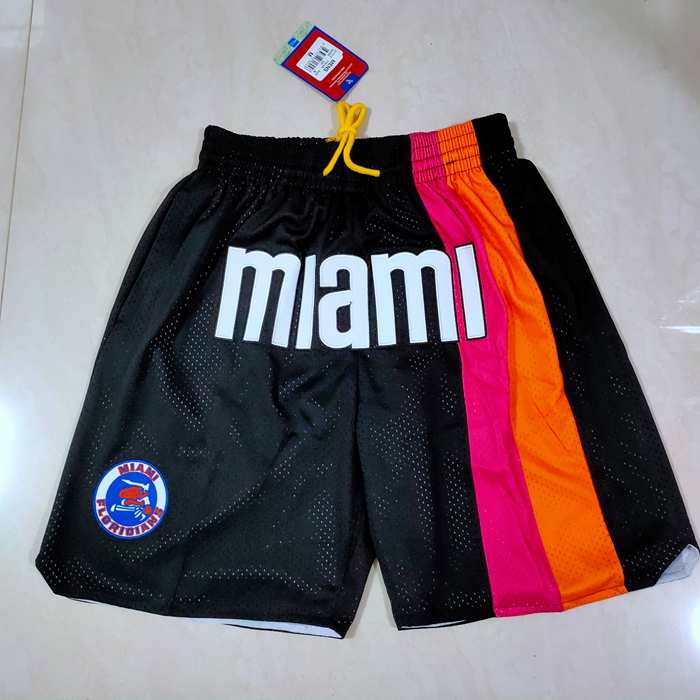 Miami Heat Just Don Black Basketball Shorts