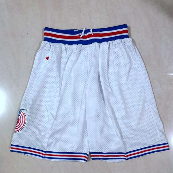 Movie Space Jam White Basketball Shorts