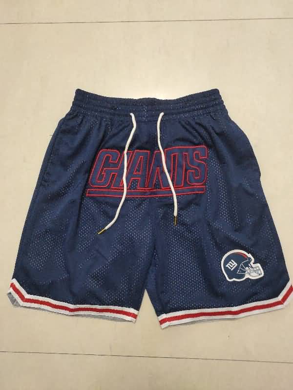 New York Giants Just Don Dark Blue NFL Shorts