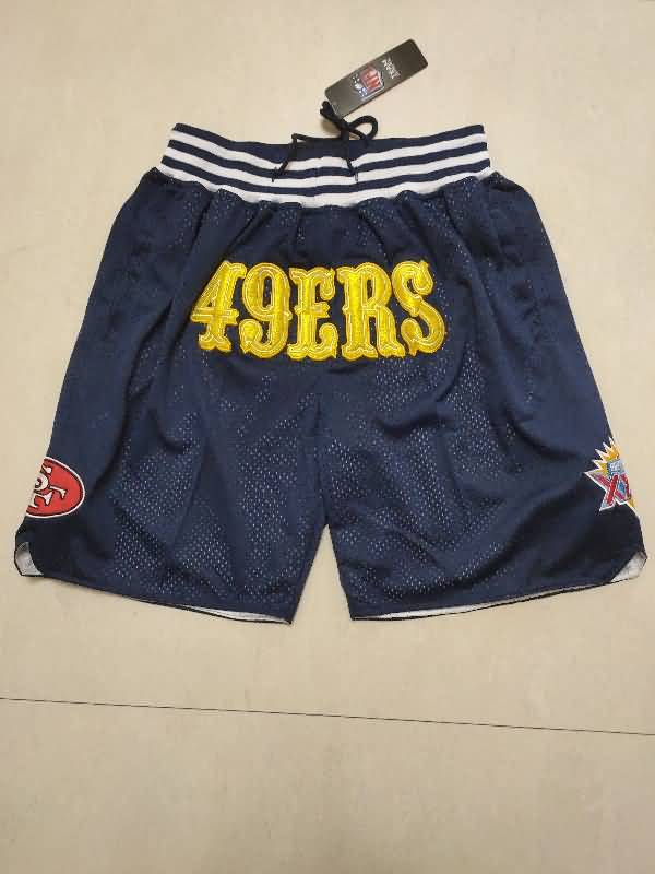 San Francisco 49ers Just Don Dark Blue NFL Shorts