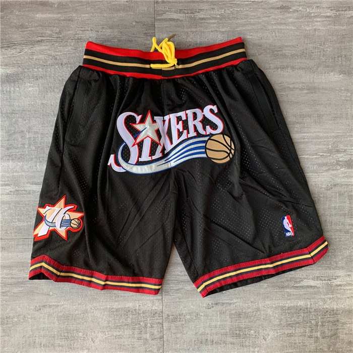 Philadelphia 76ers Just Don Black Basketball Shorts