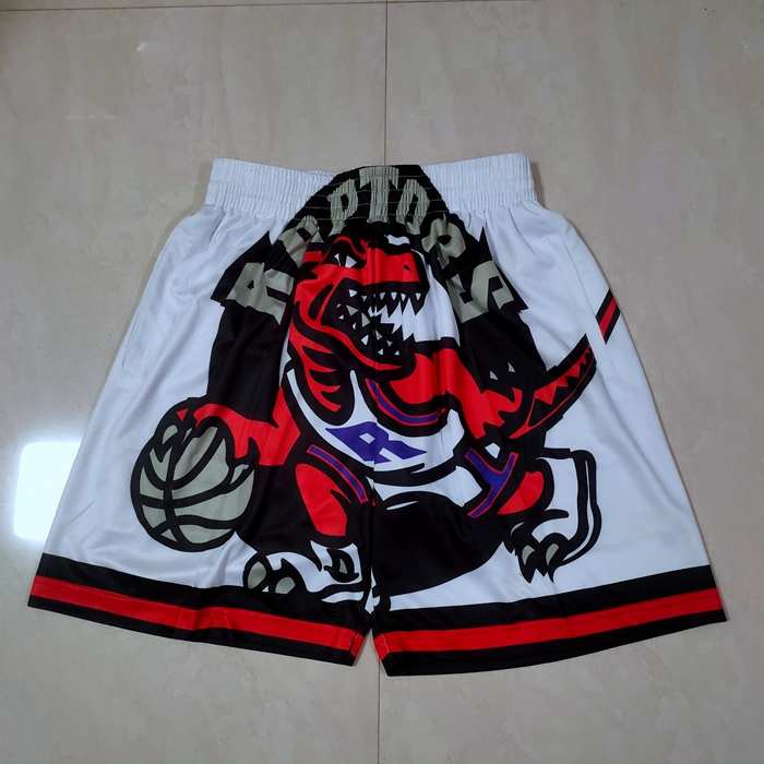 Toronto Raptors Mitchell&Ness White Basketball Shorts