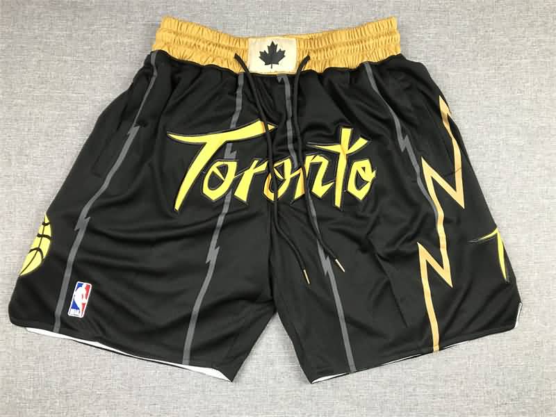 Toronto Raptors Just Don Black Basketball Shorts