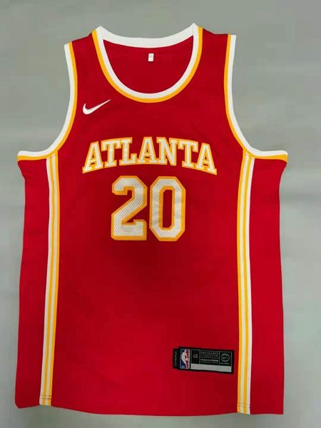 20/21 Atlanta Hawks COLLINS #20 Red Basketball Jersey (Stitched)