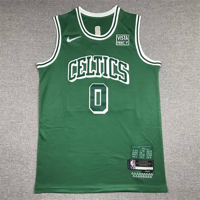 21/22 Boston Celtics TATUM #0 Green City Basketball Jersey (Stitched)