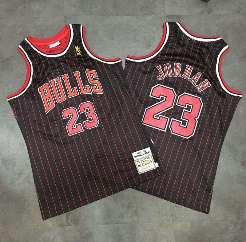 1997/98 Chicago Bulls JORDAN #23 Black Classics Basketball Jersey (Closely Stitched)