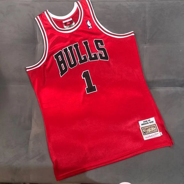2008/09 Chicago Bulls ROSE #1 Red Classics Basketball Jersey (Closely Stitched)