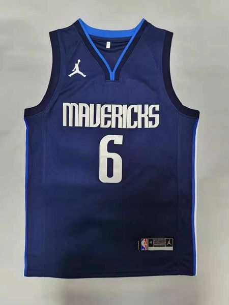 20/21 Dallas Mavericks PORZINGIS Dark #6 Blue AJ Basketball Jersey (Stitched)