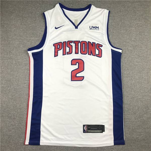 20/21 Detroit Pistons CUNNINGHAM #2 White Basketball Jersey (Stitched)