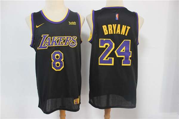20/21 Los Angeles Lakers BRYANT #8 #24 Black Basketball Jersey (Stitched)