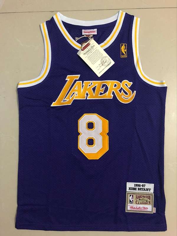 1996/97 Los Angeles Lakers BRYANT #8 Purple Classics Basketball Jersey (Closely Stitched)