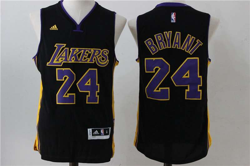 Los Angeles Lakers BRYANT #24 Black Classics Basketball Jersey 04 (Stitched)