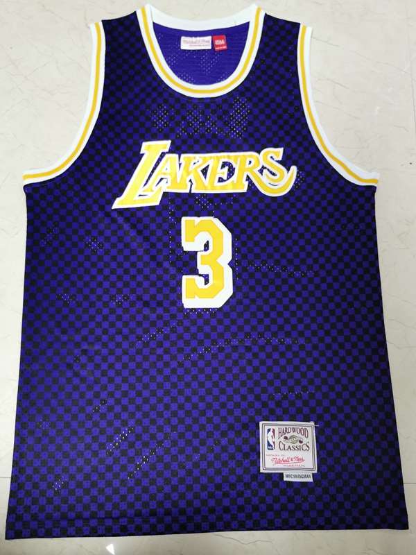 Los Angeles Lakers DAVIS #3 Purple Classics Basketball Jersey (Stitched)