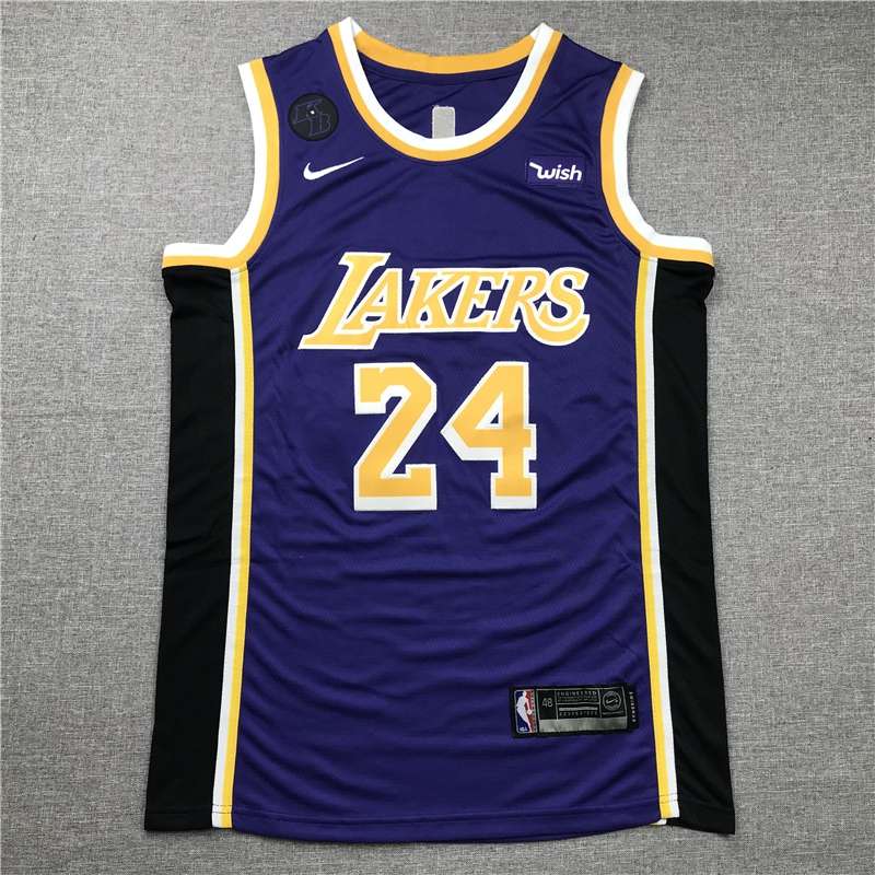 Los Angeles Lakers BRYANT #24 Purple Basketball Jersey 03 (Stitched)