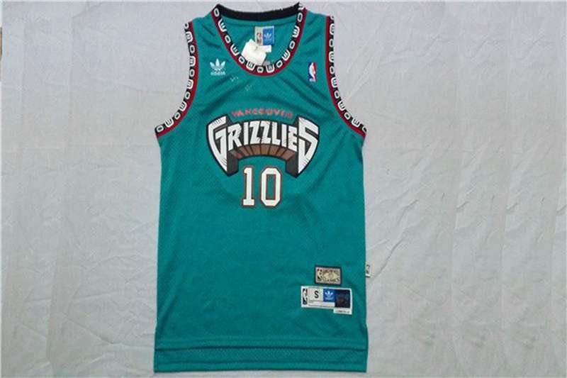 Memphis Grizzlies BIBBY #10 Green Classics Basketball Jersey (Stitched)