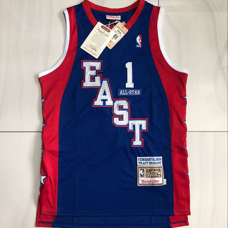 2004 Orlando Magic MCGRADY #1 Dark Blue ALL-STAR Classics Basketball Jersey (Closely Stitched)
