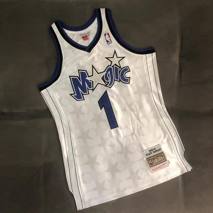 2000/01 Orlando Magic MCGRADY #1 White Classics Basketball Jersey (Closely Stitched)