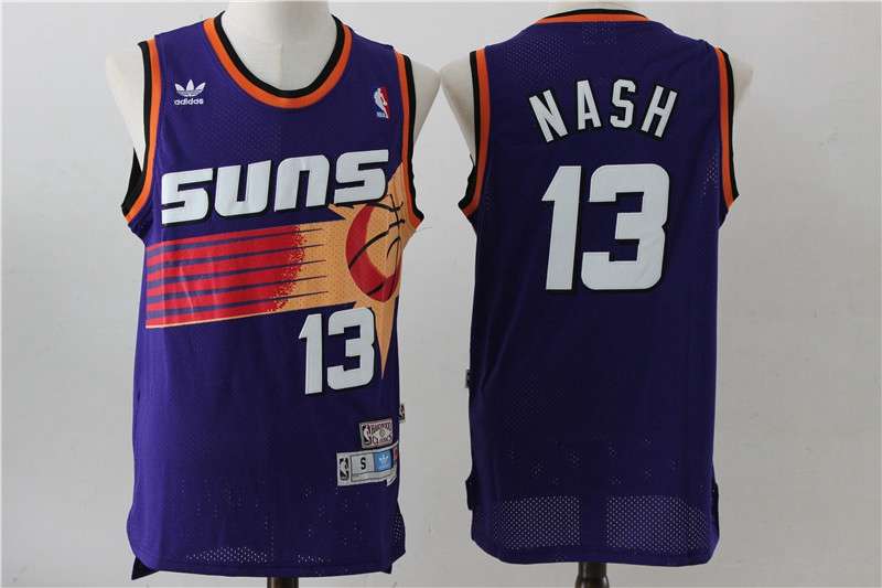 Phoenix Suns NASH #13 Purple Classics Basketball Jersey 02 (Stitched)