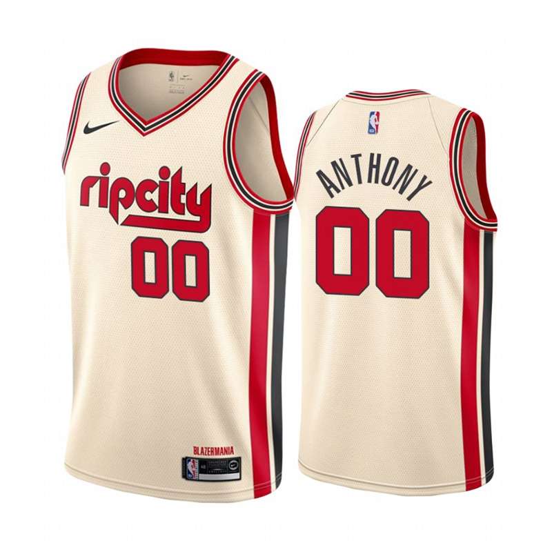 2020 Portland Trail Blazers ANTHONY #00 White City Basketball Jersey (Stitched)