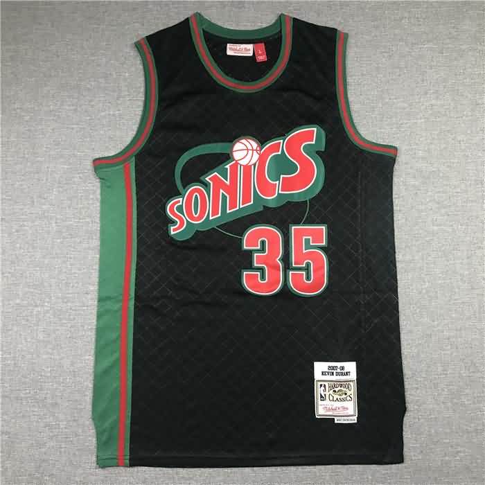 2007/08 Seattle Sounders DURANT #35 Black Classics Basketball Jersey 02 (Stitched)
