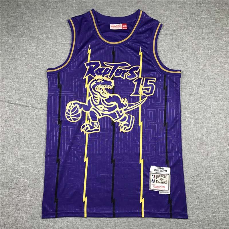 Toronto Raptors CARTER #15 Purple Limited Basketball Jersey (Stitched)