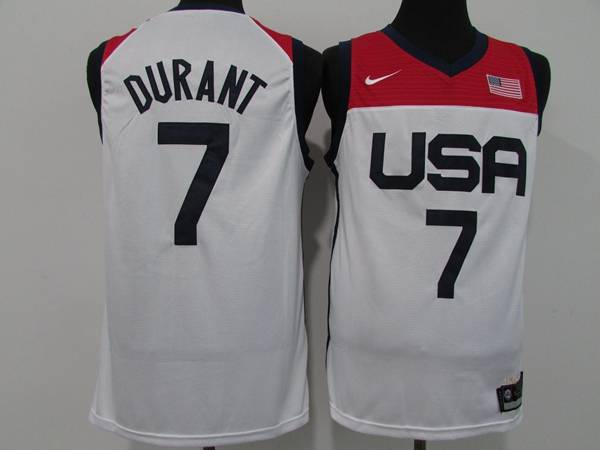 2021 USA DVRANT #7 White Basketball Jersey (Stitched)