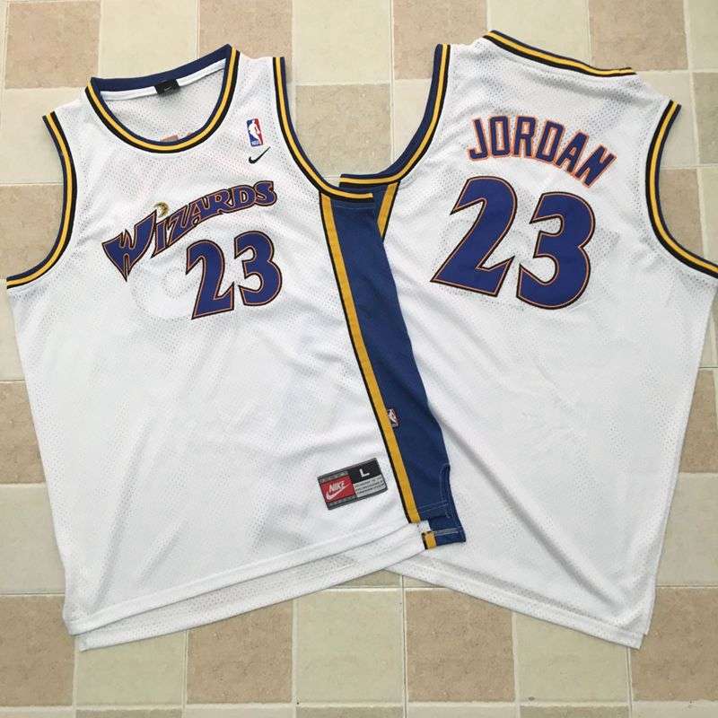 Washington Wizards JORDAN #23 White Classics Basketball Jersey (Closely Stitched)