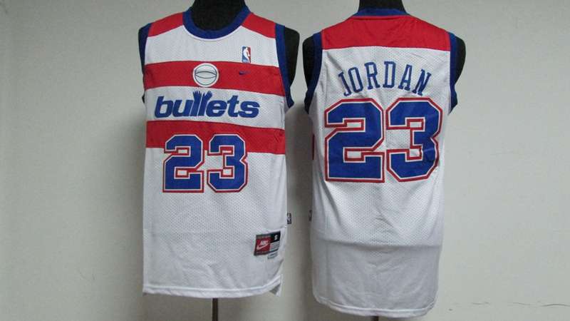 Washington Wizards JORDAN #23 White Classics Basketball Jersey 02 (Stitched)